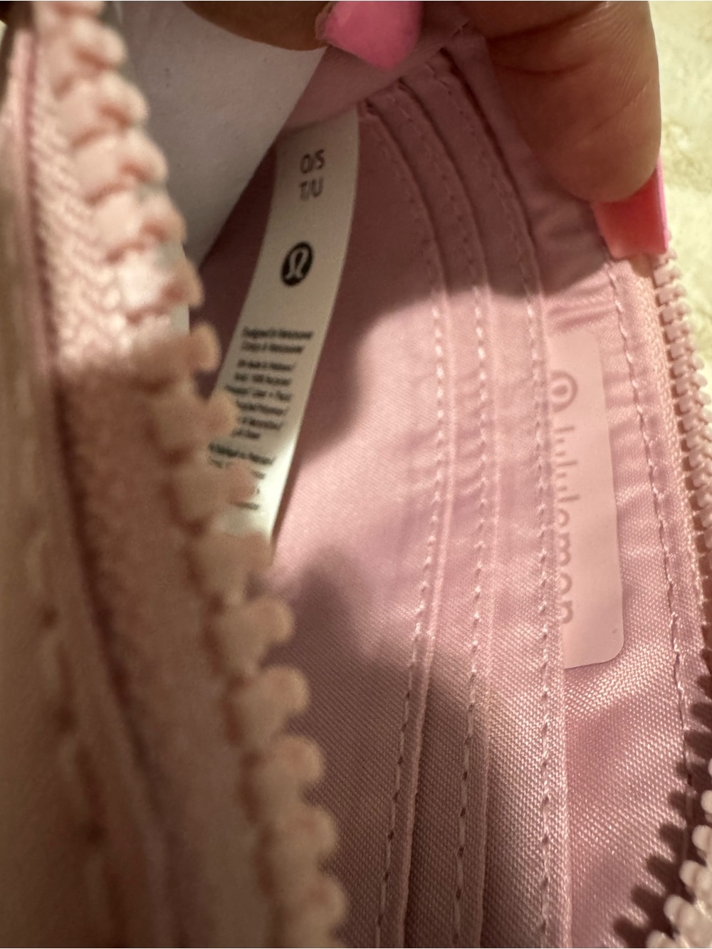 lululemon athletica  Pink haze and gold Clipabble Card Pouch NWT - Picture 5 of 5